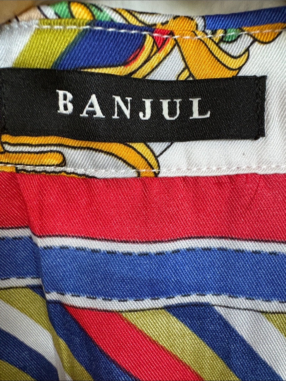 multicolor baroque scarf-print tie-front crop - Picture 2 of 7